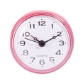 thumbnail image 4 of Waterproof Bathroom Shower Clock Mini Round Wall Clocks with Suction Cup, Pink, 4 of 7