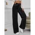 thumbnail image 4 of QERINTE Womens Plus Size Wide Leg Jeans Women Stretch Straight Leg Jean High Waist Baggy Casual Boyfriend Jeans, 4 of 5