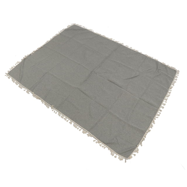 Mantel De Encaje Con Borlas, Rectangular, Fibra De Poliéster, Decorativo