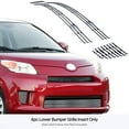 thumbnail image 3 of APS Compatible with Scion XD 2007-2013 Lower Bumper Stainless Steel SS Chrome Billet Front Grill Grille Insert T66552A, 3 of 7
