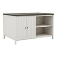 thumbnail image 2 of Furniture of America Ablania Wood 5-Piece Counter Dining Table Set in Off White, 2 of 17