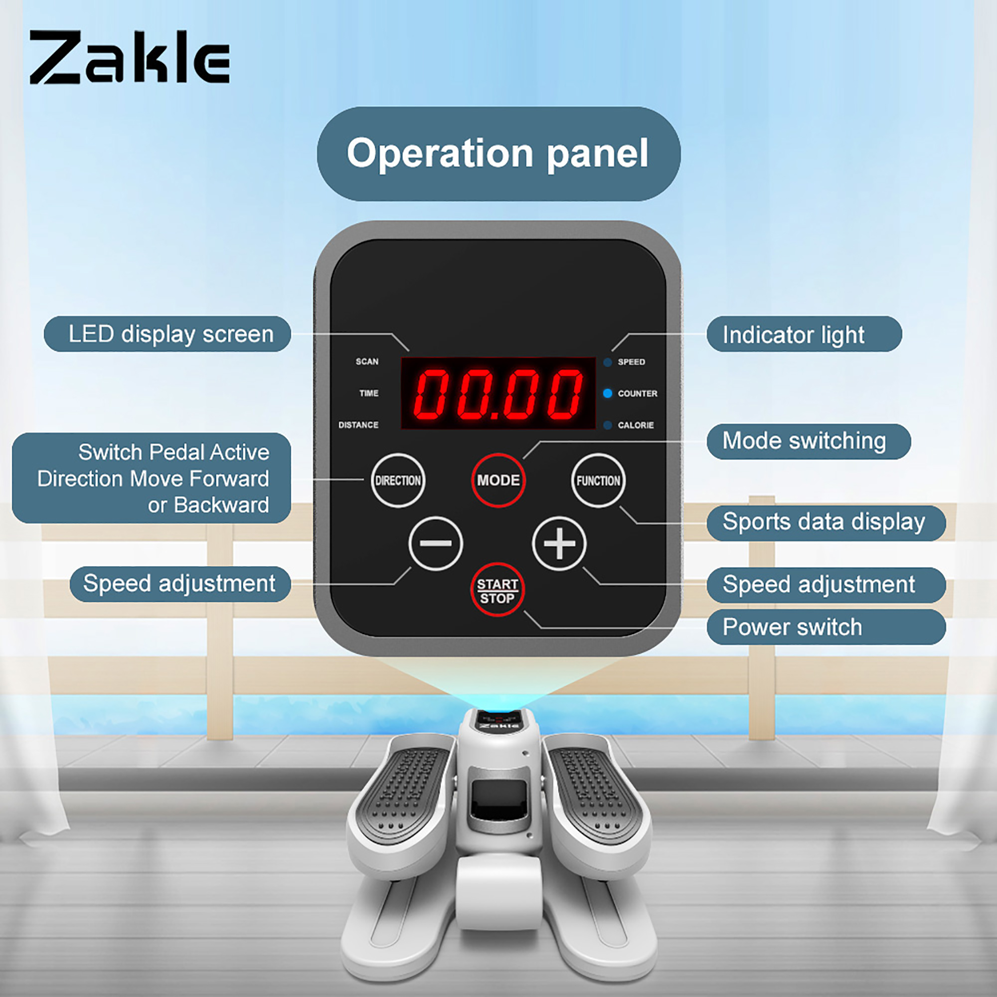 Stepper Exercise Machine UPGO Under Desk Ellipticals Electric