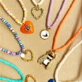 thumbnail image 4 of 262 Pcs Perles Plates Rondes en Argile Polymère Colorée avec Étui de Rangement à 15 Compartiments Kit d'Accessoires DIY pour Bracelet Pendentif Collier, 4 of 8