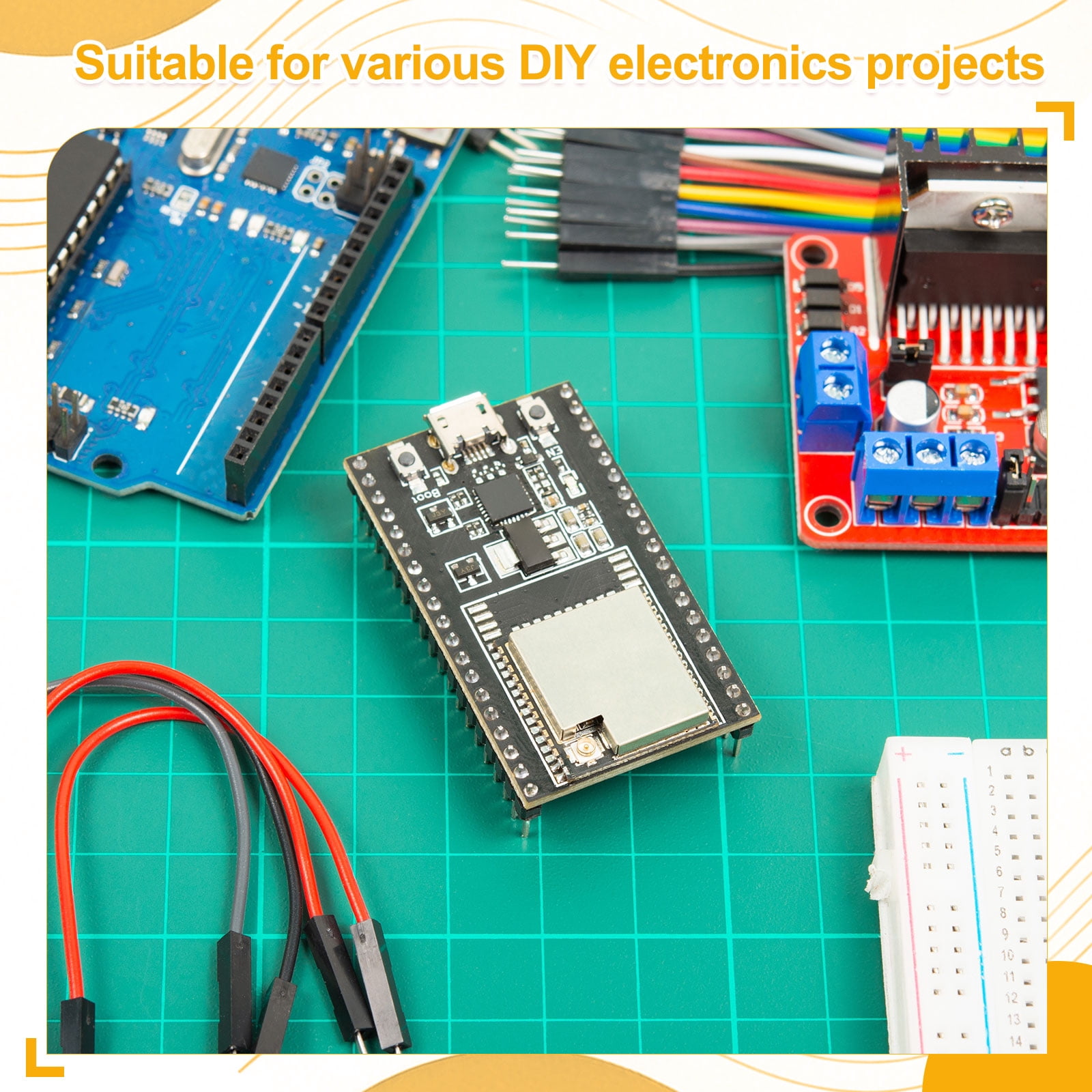 Uxcell 10 Pcs BMP280-6PIN Atmospheric Pressure Sensor Module 3.3V High Precision Digital Barometric Pressure Altitude Sensor with Male to Female 40P Breadboard Jumper Wire