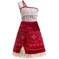 thumbnail image 2 of Princess Costume for Girls Kids Birthday Halloween Dress up With Necklace Shell anklet, 2 of 8