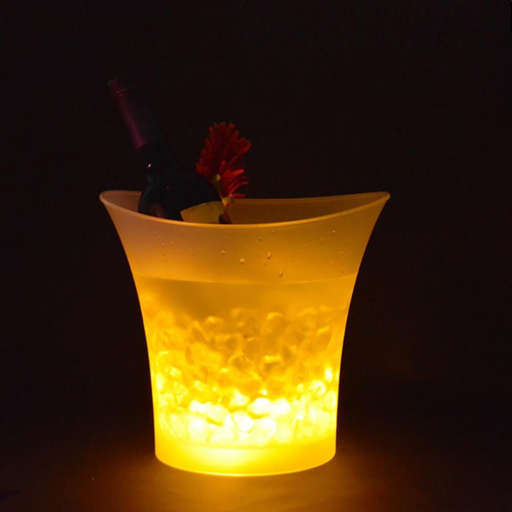 ICE Bucket Beer Beverage Cooler 7 Colours LED Party Bar Gift Shine Glowing 5L 