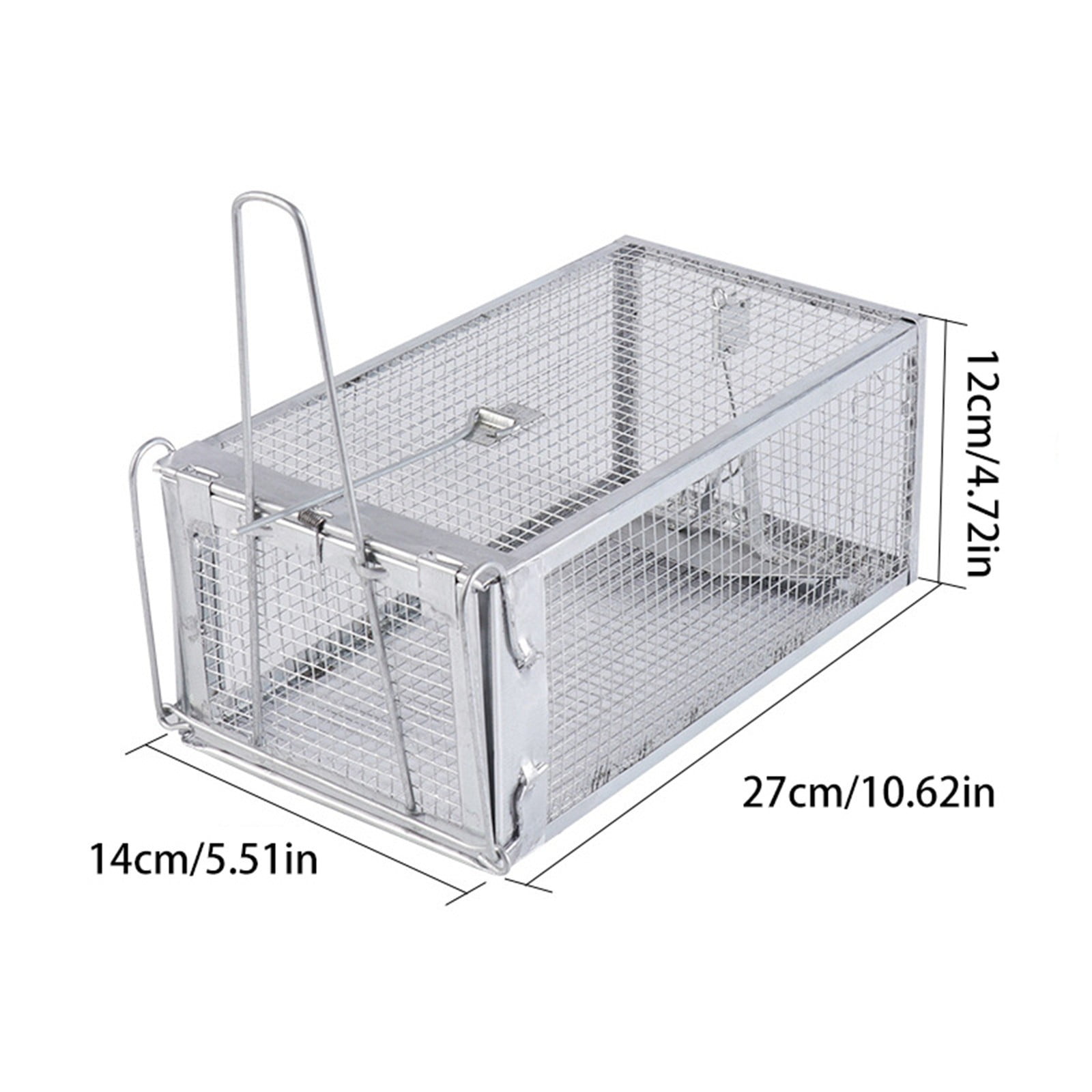 XYKA Heavy Duty Squirrel Trap Humane Live Animal Cage Trap for Squirrels 2Pcs Trap Cage Animal Catch 11*5.5*4.3 Inch