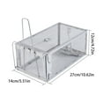 thumbnail image 3 of Clearance!Musol 2Pcs 11*5.5*4.3 Inch 1-Door Humane Catch and Release Live Animal Trap Cage - Live Raccoon Trap, for Bobcats, Beavers, Dogs, & More, 3 of 7