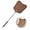 Brown, variant on Telescopic Fly Swatters Heavy Duty Set, Leather Fly Swatter with Extendable Long Handle, Flexible Manual Flyswatter for Indoor Outdoor, 2 Pack