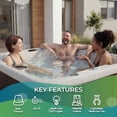 thumbnail image 4 of Lifesmart Coronado (LS600DX) Hot Tub - 7 Person, 65-Jet, 220v Spa, Sea Salt/ Espresso Brown, 4 of 20