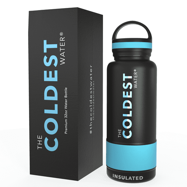 The Coldest Water Bottle 32oz Wide Mouth Insulated Stainless Thermos