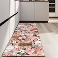 thumbnail image 4 of Poodle and Pioneer Flower Kitchen Rug Mat,Kitchen Runner Rugs Non Skid Washable,Decorative Kitchen Floor Mats for Kitchen,Sink,Laundry,17"X47", 4 of 5
