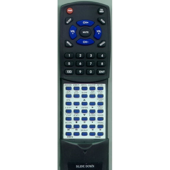 Replacement Remote for TOSHIBA RTAE008159, SDKV550, SDV394SU, SDV394, AE008159, SER0220, SDVK550S, SDVK550SU, SDV394SC