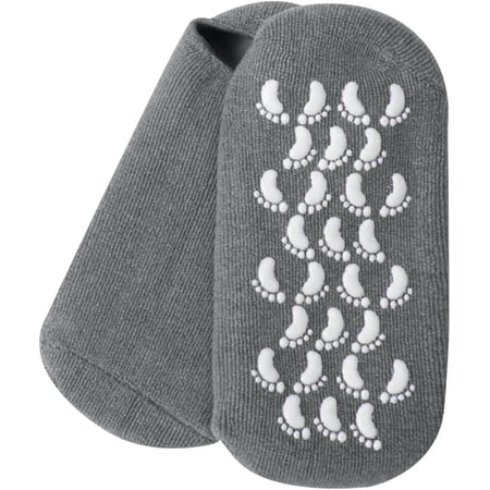 Moisturising Gel Socks Foot Care Gel Moisturising Silicone Socks Non-Slip Heel Socks Cracked Foot Care Socks Women Men Soft Feet Rough Skin Foot Care Tweezers (C  One Size)
