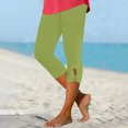 thumbnail image 1 of Capri   High Waisted Tummy Control Soft Stretch Non See Through Workout Gym Yoga Cropped Pants  S-3XL, 1 of 6