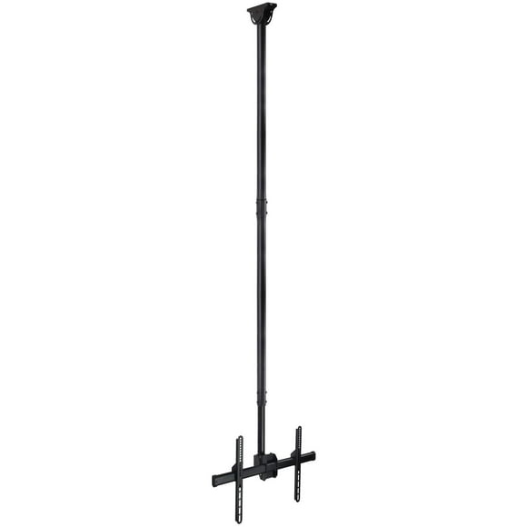 Mount-It! Extra Long Ceiling TV Mount Bracket, 10 Feet Long, Fits 40 42 47 50 55 60 70 Inch Flat Panel Televisions, Adjustable Height Telescoping Tilt and Swiv