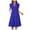 Blue, variant on vigerkar Womens Summer Dress Ruffle Sleeve V Neck Midi Dresses Fashion Casual Fit Flowy Tiered Boho Beach Vacation Sundress Hot Pink, L
