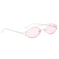 thumbnail image 1 of Gafas de Sol Ovaladas Vintage Protección 400 para Deporte Viaje Playa Verano - Rosado se describe Sunnimix Gafas de sol ovales de las mujeres, 1 of 6