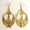 Gold Color, variant on Lordluxury New Goddess Isis Ancient Egyptian Earrings 14k Yellow Gold Cross Fashion Girlfriend Women Retro Statement Punk Jewellery