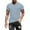 Light Blue, variant on Male Solid Color Short Sleeve V Neck T Shirt Fashion Trend Bottoming Shirt Workout Shirts for Men Big T Shirts for Men Cow Print Shirt Rub Some Dirt on It Shirt Spandex T Shirt Men