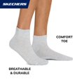 thumbnail image 3 of Calcetines Skechers para Hombre 10 Pares, Media Felpa Clásicos de Corte Cuarto, 3 of 6