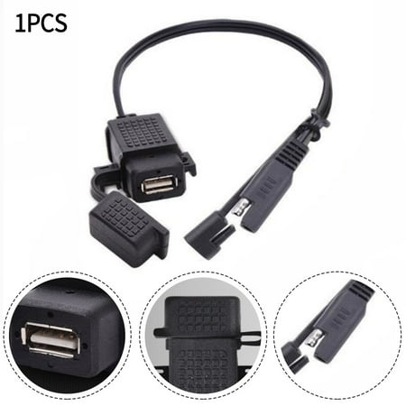 

Waterproof Motorcycle USB Charger Kit SAE to USB Adapter Cable Charger