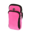 thumbnail image 1 of Pochette de Brassard de Sport Portable Sécurité Téléphone Porte-Clés Porte-Cartes Rose Rouge, 1 of 8