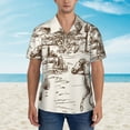 thumbnail image 4 of Balery Western Desert Cowboys3 Print Men's Hawaiian Shirts Short Sleeve Beach Shirt Relaxed Fit Vacation Button Down Shirts-Small, 4 of 9