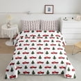 thumbnail image 2 of Feelyou Kawaii Xmas Tree 01, Red Rustic Truck Twin Comforter Sets, Merry Christmas Reversible Bedding Set, Ultra Soft Home Decor,2 Pieces, 2 of 8