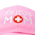thumbnail image 5 of DALIX Rescue Mom Womens Baseball Cap Dad Hat in Light Pink, 5 of 7