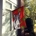 thumbnail image 2 of Carolines Treasures SC9589-FLAG-PARENT Bull Terrier Red Snowflake Christmas Flag  multicolor, 2 of 3