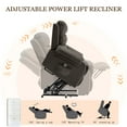 thumbnail image 4 of Korser Small Power Lift Recliner Chair for Elderly with Memory Function Linen for Living Room,Black, 4 of 9