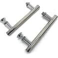 thumbnail image 4 of Manija de puerta corredera de 2 piezas Manija de puerta cepillada de acero inoxidable para muebles Accesorios para cabina de ducha Hardware Manijas resistentes para decoración del hogar, 4 of 5