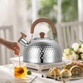 thumbnail image 3 of Tetera para Estufa 3 Litros,Tetera Silbadora,Hervidor de T&eacute; de Acero Inoxidable de Grado Alimenticio,con Asa Plegable y Pico A Prueba de Polvo,para T&eacute;, Caf&eacute;, Leche (3, 3 of 8