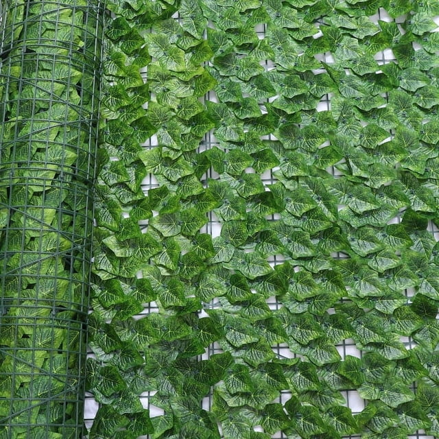 Simulación de valla de hojas verdes, valla artificial, planta artificial, balcón, valla de plástico, enredadera de montaña verde, pared exterior, bloqueo