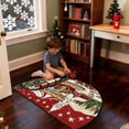 thumbnail image 4 of Christmas Door Mat, Holiday Welcome Rug, Soft Washable Festive Half Round Carpet, For Household Winter Decoration and Holiday House Decor, 4 of 5