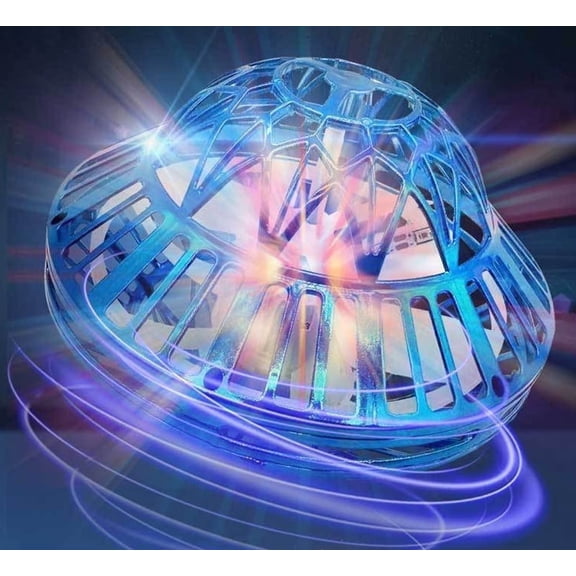2025 New Flying UFO Toy,Flying UFO Drone Hand Controlled,Flying UFO Toys with LED Light,Cosmic Globe Flying Spinner for 6 7 8 9  Year Old Boys Girls Adults Christmas Birthday Gifts