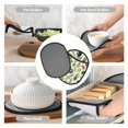 thumbnail image 4 of Asparagus Print vegetable Pot Holders for Kitchen - Heat Resistant Oven Mitts Hot Pads with Pocket, Non Slip Silicone Pot Holders, Cuteness Hanging Loop Potholders for Kitchen Baking, 4 of 5