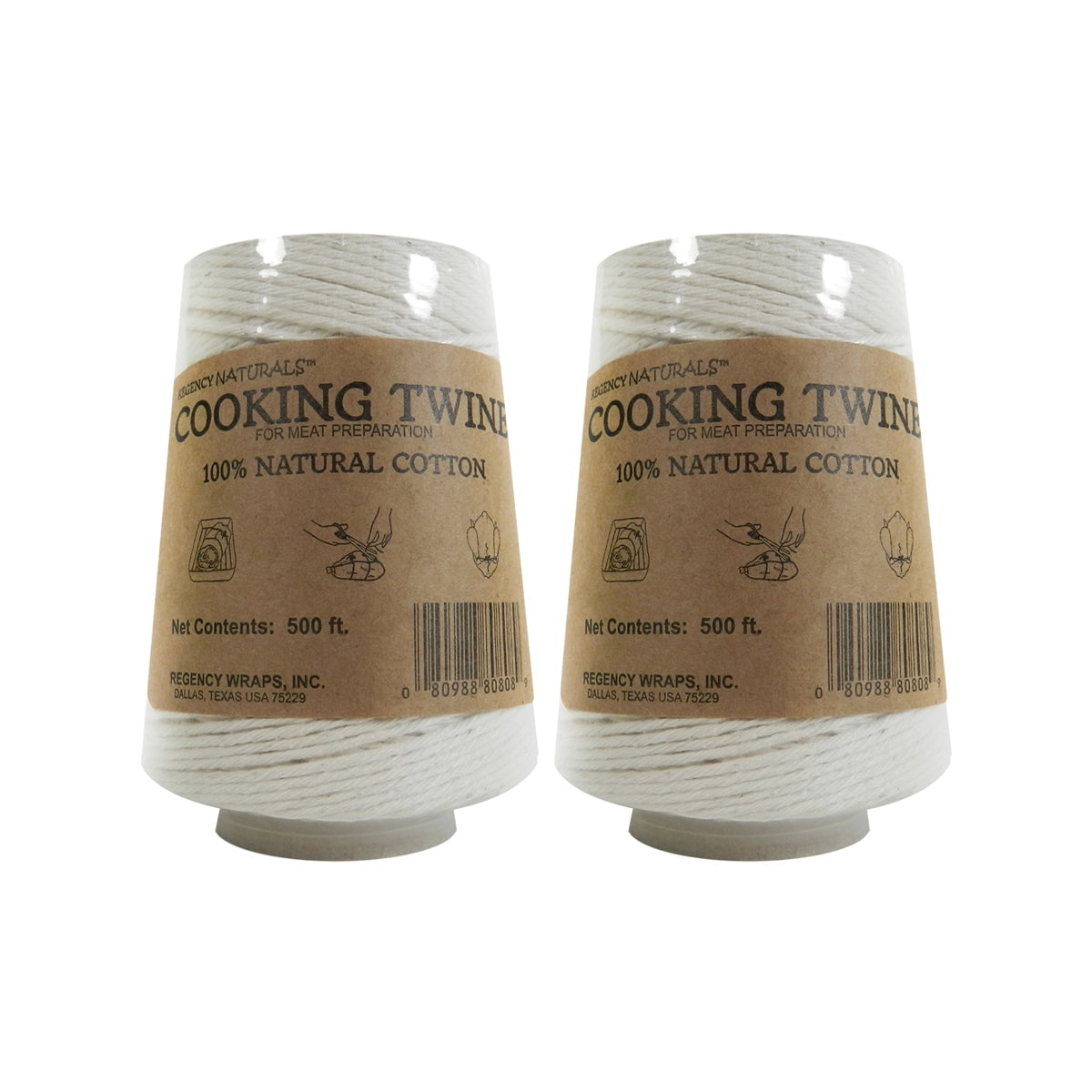 100% Cotton Butchers Cooking Twine for Meat Trussing & Food Prep 