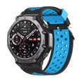 thumbnail image 1 of Two Tone Ventilated Pin Buckle Silicone Watch Strap Quality Material Breathable Adjustable Connector Universal For Watches, 1 of 3