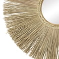 thumbnail image 4 of DecMode 32" x 32" Brown Starburst Wall Mirror, 4 of 7