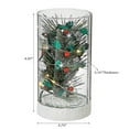 thumbnail image 2 of Arbre De Support En Verre Cylindrique À Led Avec Moyen Cardinal, 2 of 3