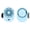 Blue, variant on JELLOO USB Rechargeable Portable Cooling Device, Silent Mini Bladeless Cooler, Adjustable Speed Clip-on Design for Shirt, Waist, Outdoor Travel & Office