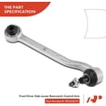 thumbnail image 4 of A-Premium Front Left Lower Rearward Control Arm with Ball Joint Compatible with Ford Mustang 2015 2016 2017 2018 2019 2020 2021 2.3L 5.0L Replace# FR3Z3079C, 4 of 8