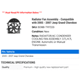thumbnail image 2 of Radiator Fan Assembly - Compatible with 2005 - 2007 Jeep Grand Cherokee 2006, 2 of 2