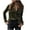 Army Green, variant on Luxalzxs Long Sleeve Shirts for Women Winter Velvet Button Lapel Collar Casual Blouses Fashion Solid Color Slim Work Office Blazer Jacket Tops