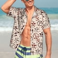 thumbnail image 5 of Lsque Cow Spots And Peace pattern Hawaiian Shirt for Men, Unisex Summer Beach Casual Short Sleeve Button Down Shirts-X-Large, 5 of 9
