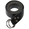 thumbnail image 1 of Medieval Keltic Double Rings Waist Belt Vintage Knight Circular Strap Men Women Belt Waistband Unisex Costume Accessory Dark Brown, 1 of 4