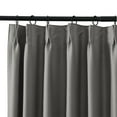 thumbnail image 4 of TWOPAGES Blackout Pinch Pleat Curtain Light Blocking Drape for Bedroom, 1 Panel, 52"x63", Dark Grey, 4 of 6
