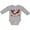 AC-Heather Grey, variant on My First Memorial Day- Bald Eagle Boys or Girls Long Sleeve Baby Bodysuit